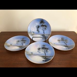 Vintage Hand Painted Noritake Dessert Plates